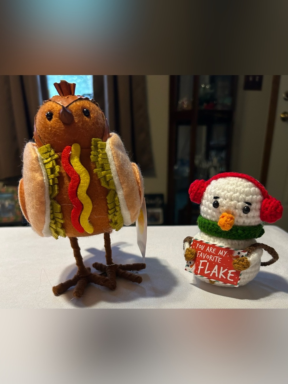 Franky the Bird & Flake the Snowman Accent & Inspirational Pieces